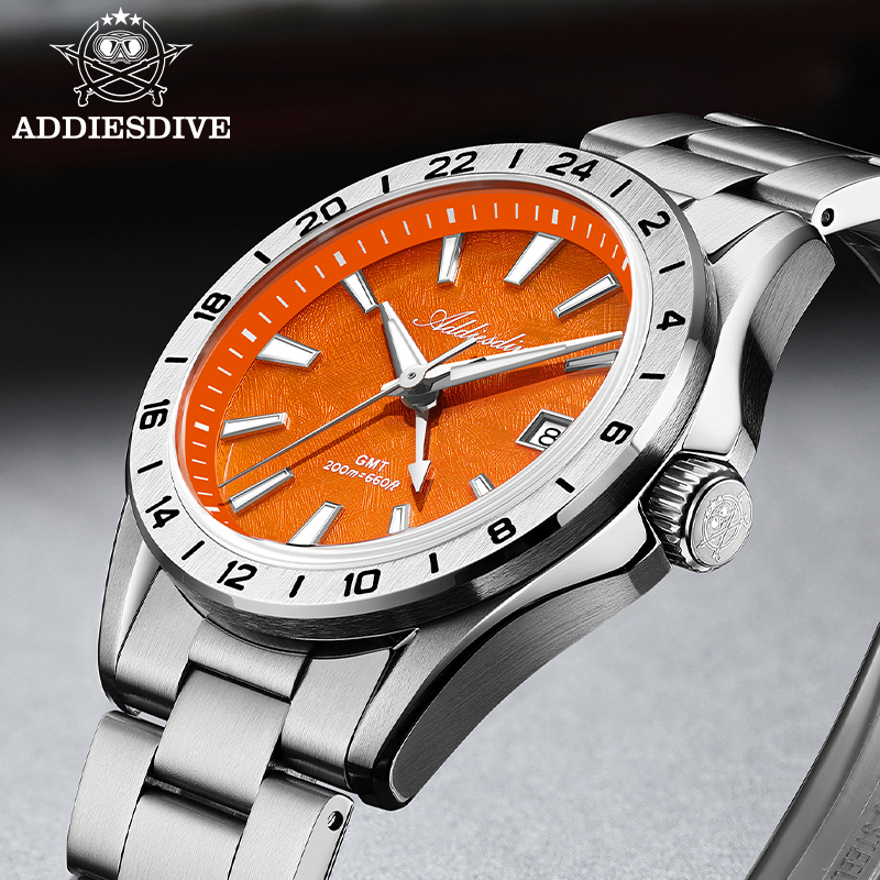 Luxury Watch La - ADDIESDIVE GMT Quartz Watch Sapphire Crystal