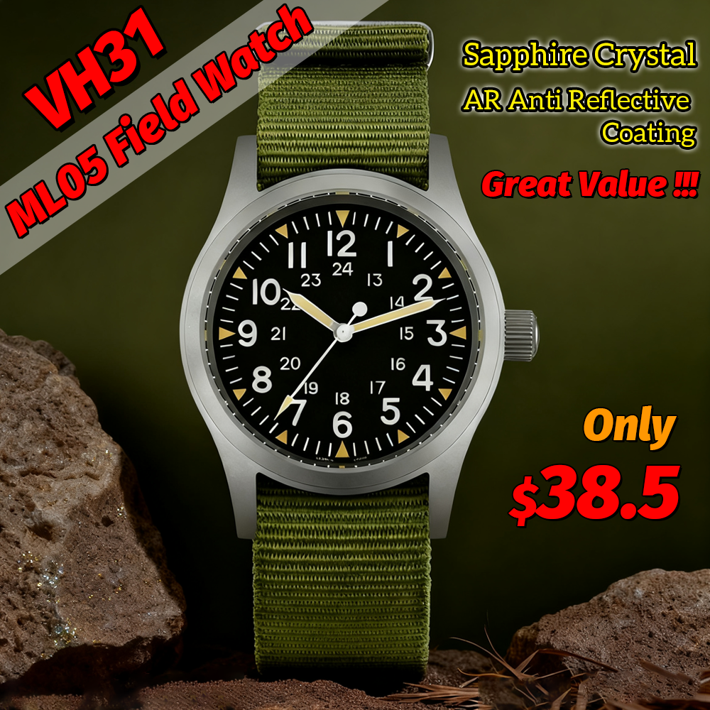 Field Watch Military - Militado Ml05 Vintage Field Watch VH31
