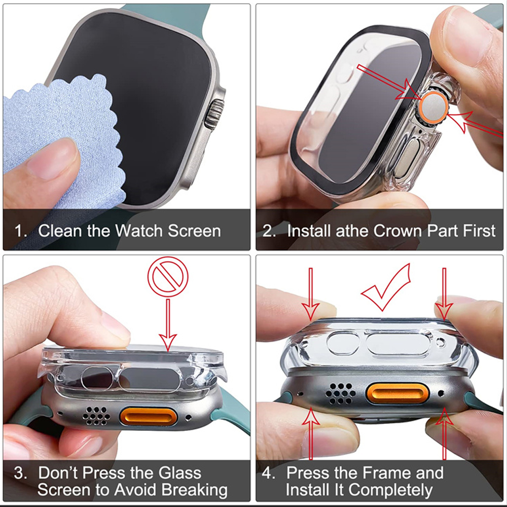 Glass+case For Apple Watch Ult - مراجعة Luxury Watch Ap وسعره