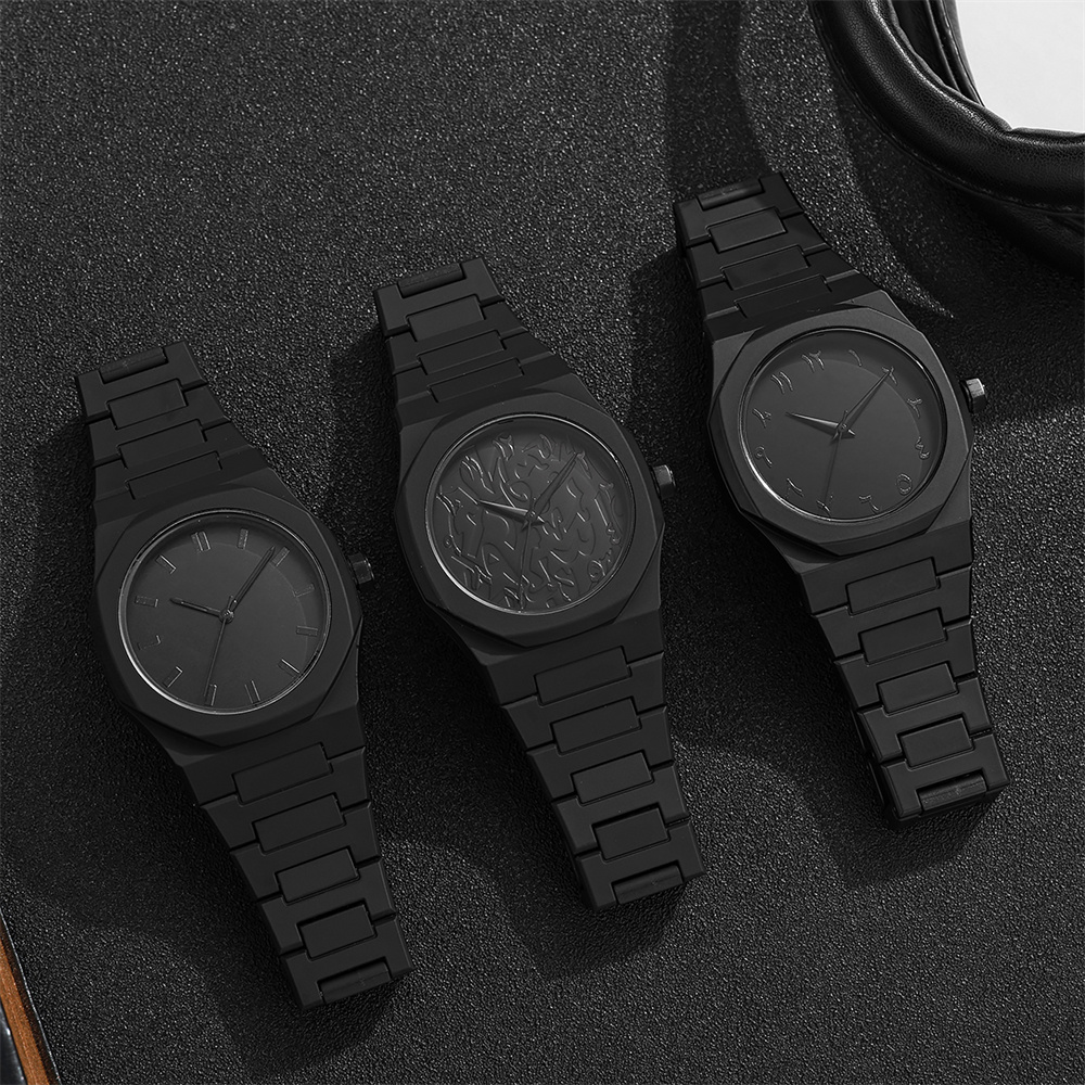 Men's Fashion Simple Black Lar - مراجعة Luxury Watch Ap وسعره