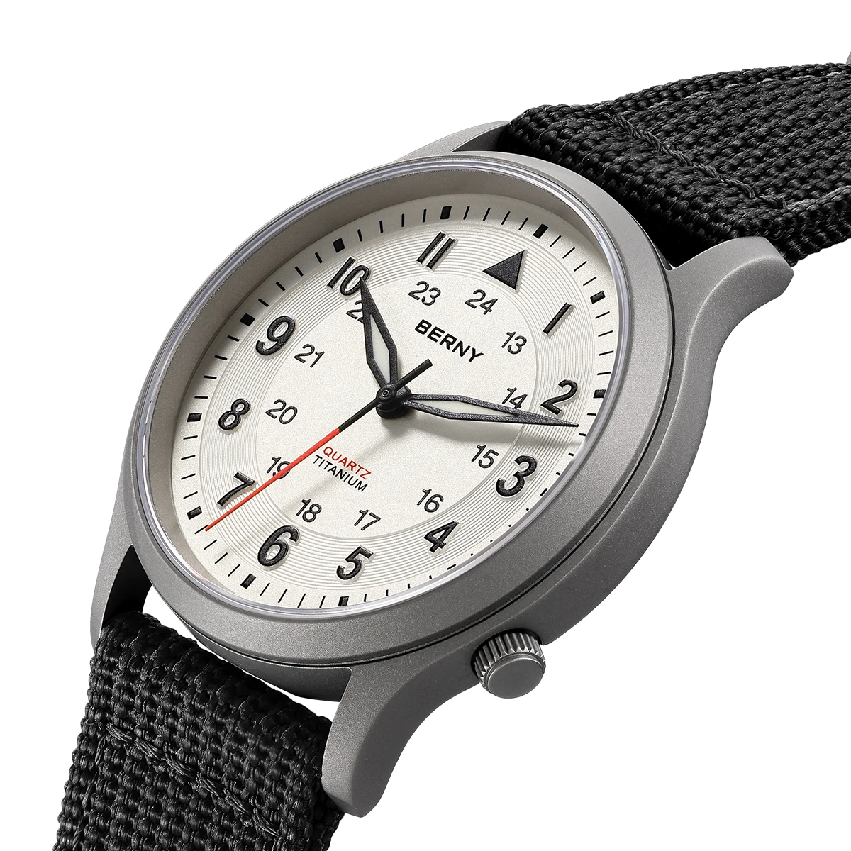 BERNY Titanium Watches for Men - مراجعة Field Watch Military وسعره