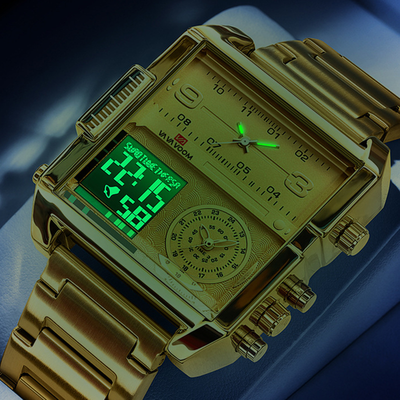 Dual Display Men Sports Watche - مراجعة Luxury Watch Affordable وسعره