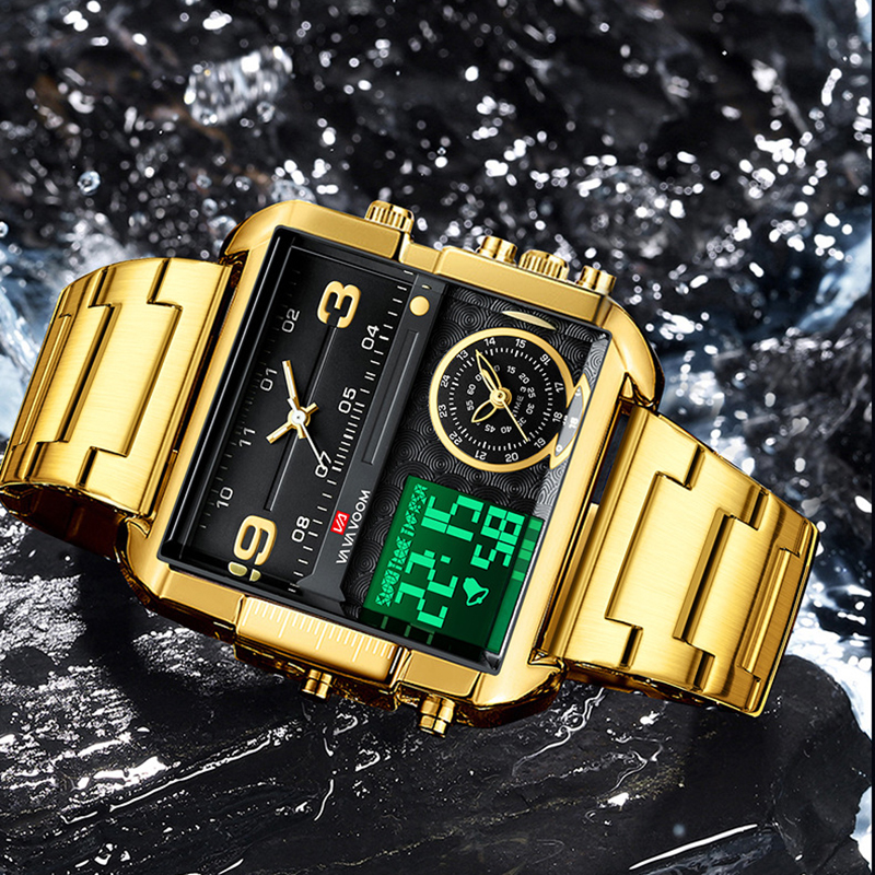 Dual Display Men Sports Watche - مراجعة Luxury Watch Affordable وسعره
