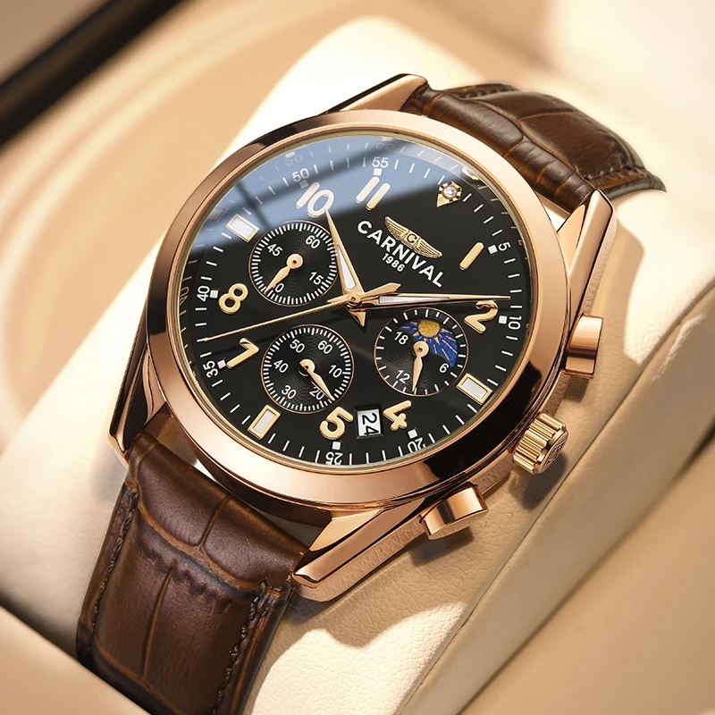 Carnival Brand Luxury Leather  - مراجعة Luxury Watch Affordable وسعره