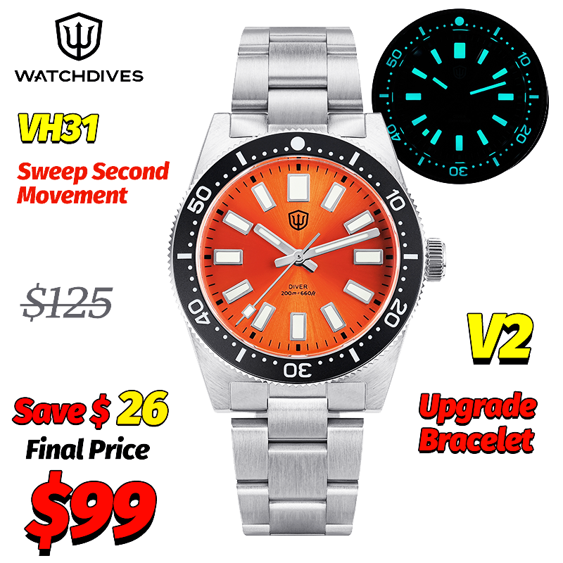 Watchdives WD1965 V2 Quartz Wa - مراجعة Luxury Watch And Bracelet وسعره