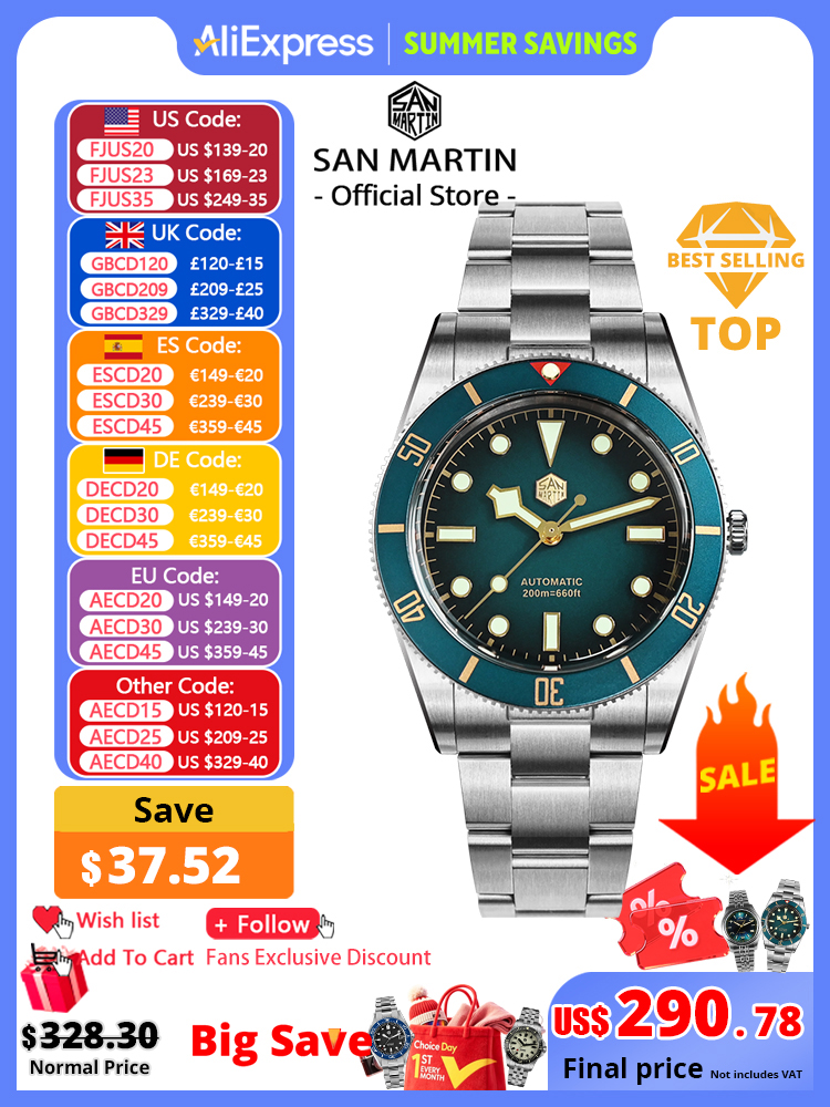 San Martin New Upgraded 37mm B - مراجعة Luxury Watch Ap وسعره