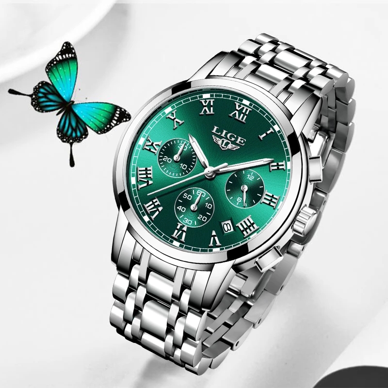 LIGE 2024 New Fashion Women Wa - مراجعة Luxury Watch Girl وسعره