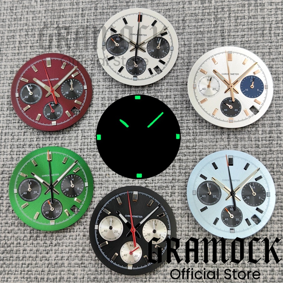 Gramock 30mm Ice Blue/Burgundy - مراجعة Luxury Watch With Green Dial وسعره