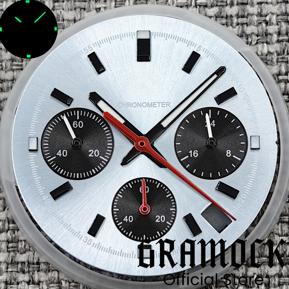 Gramock 30mm Ice Blue/Burgundy - مراجعة Luxury Watch With Green Dial وسعره