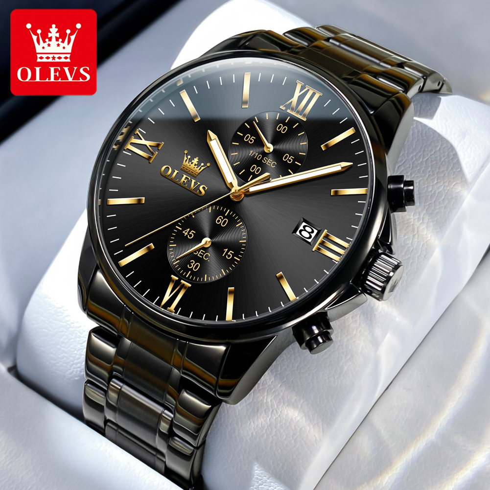 OLEVS 2886 Classic Black Quart - مراجعة Luxury Watch Affordable وسعره