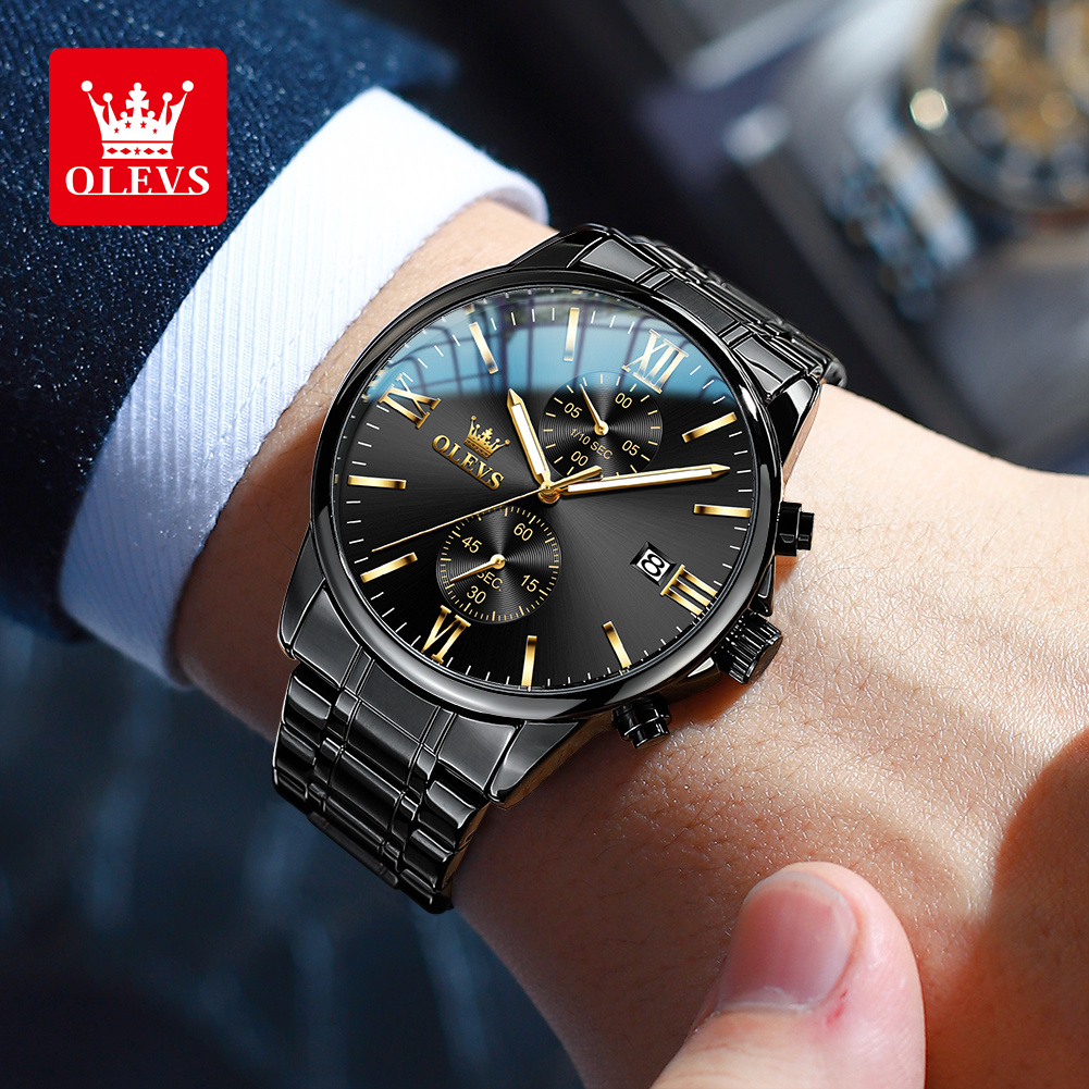 OLEVS 2886 Classic Black Quart - مراجعة Luxury Watch Affordable وسعره