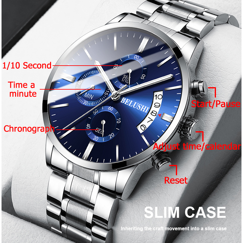 BELUSHI Fashion Men's Quartz W - مراجعة Luxury Watch Investment وسعره