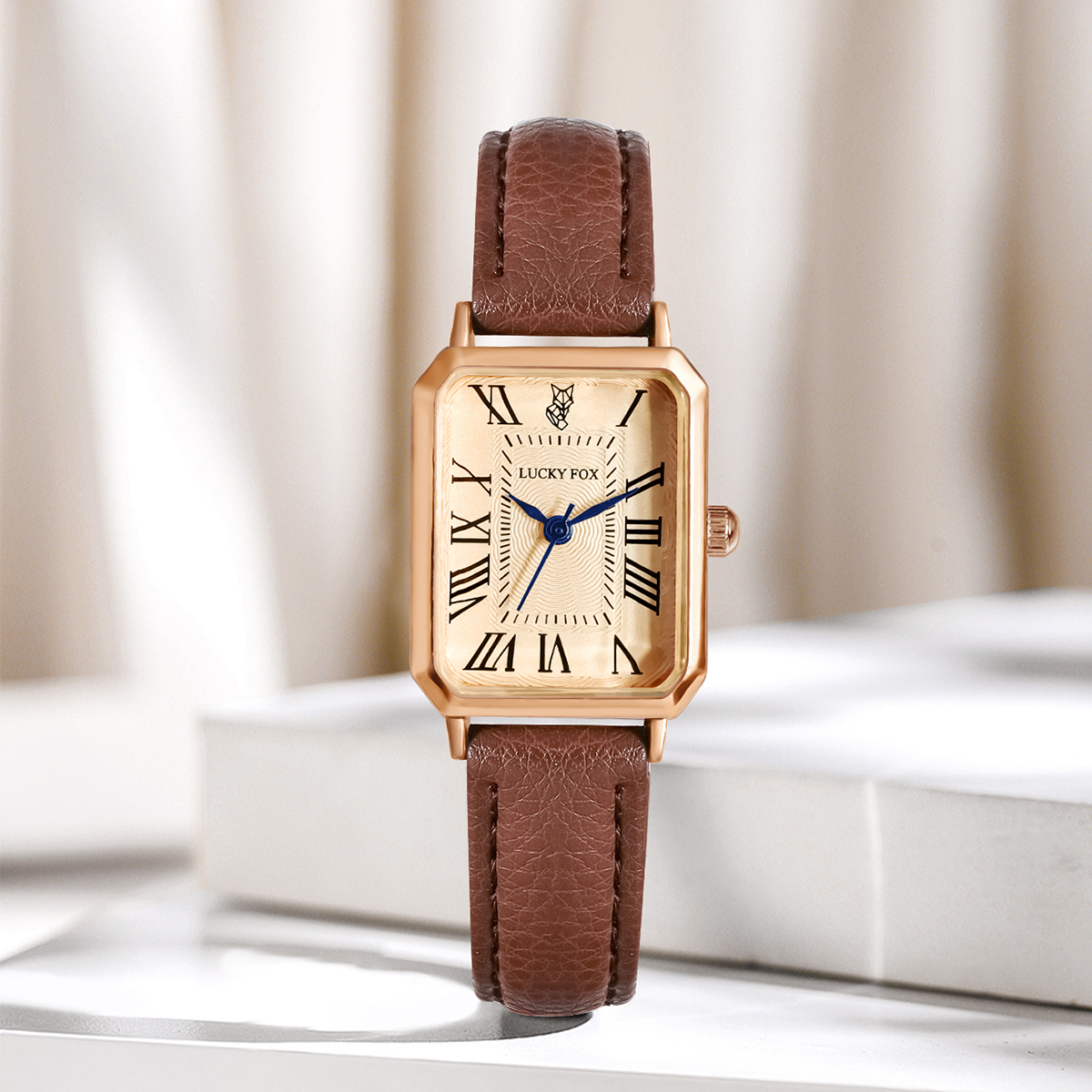 LUCKY FOX 2PCS Light Luxury Gi - مراجعة Luxury Watch Square وسعره