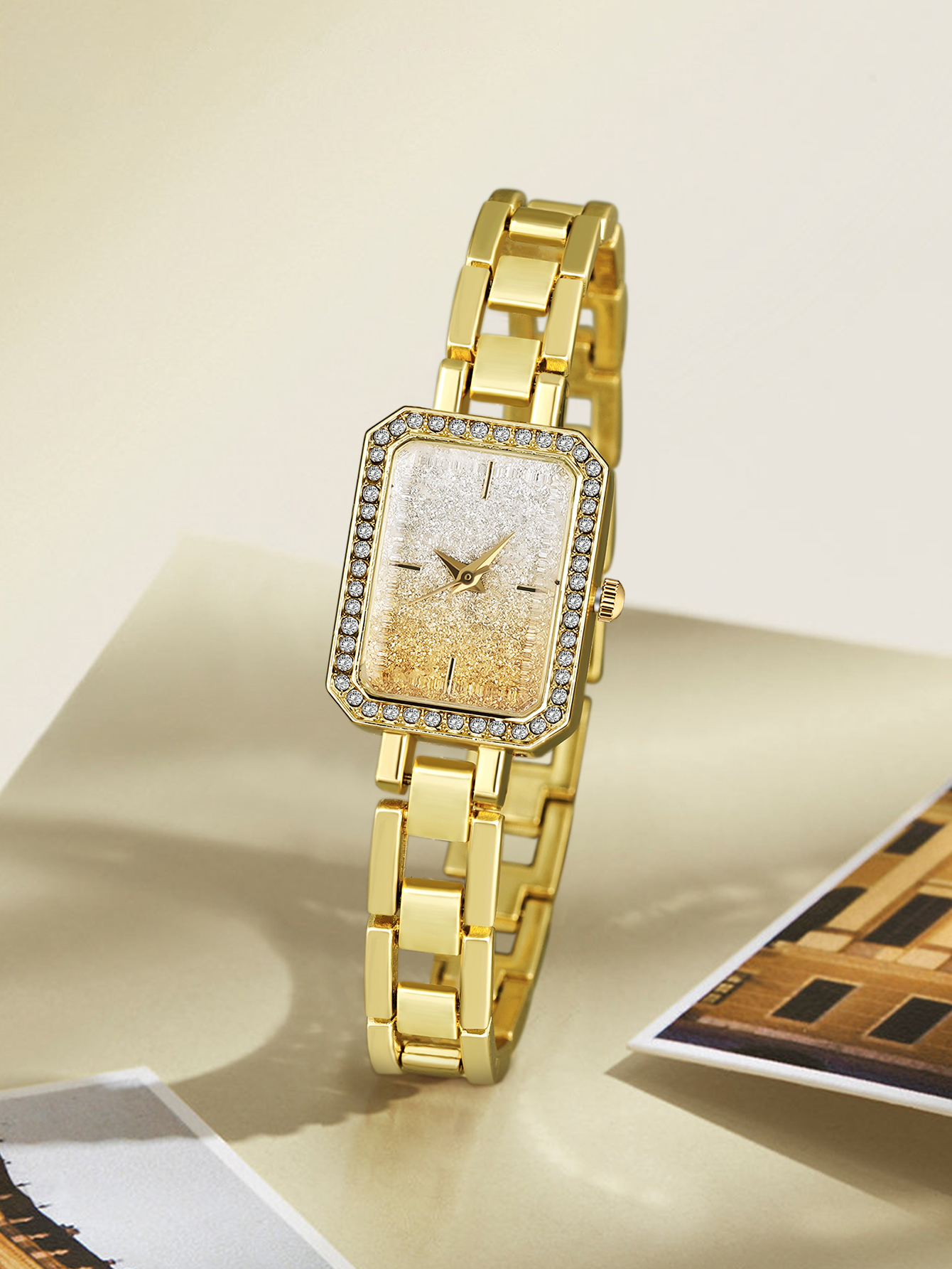 2 pieces women's watches myste - مراجعة Luxury Watch Square وسعره