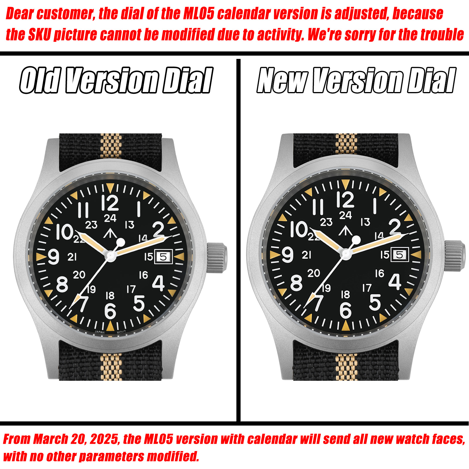 Militado ML05 Military Watch R - مراجعة Field Watch Military وسعره