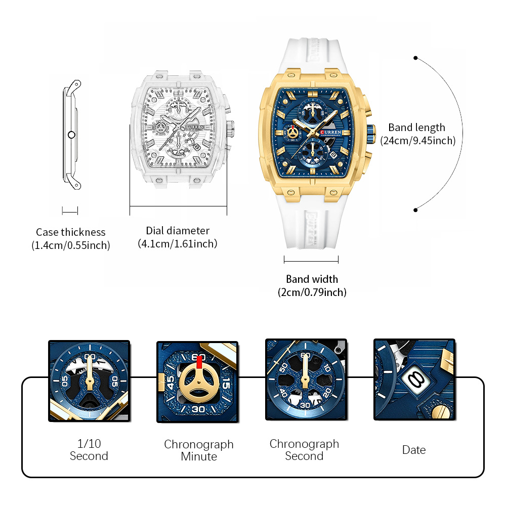 CURREN Luxury Vintage Watch fo - مراجعة Luxury Watch And Bracelet وسعره