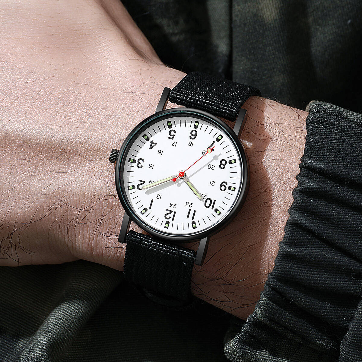 Men Watches Casual Nylon Band  - مراجعة Field Watch Military وسعره
