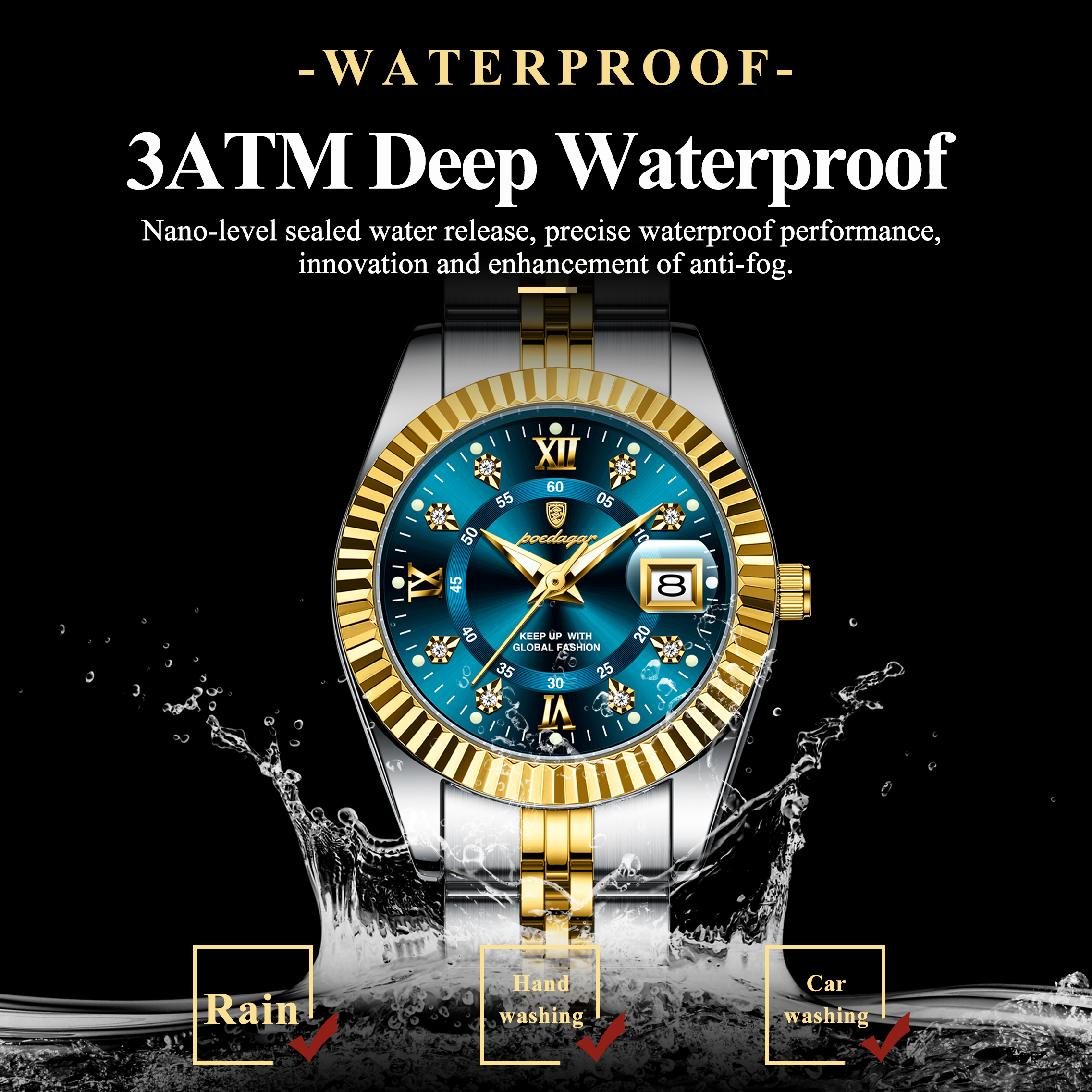 POEDAGAR Top Luxury Watch For  - مراجعة Luxury Watch Girl وسعره