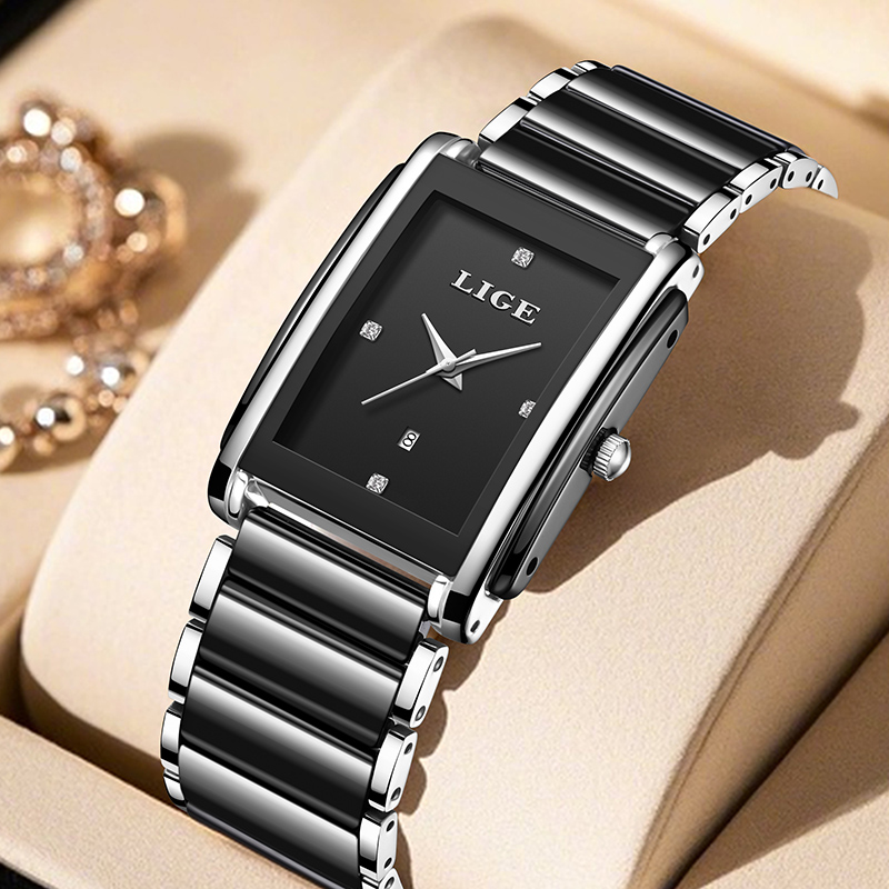 LIGE New Luxury Women Watches  - مراجعة Luxury Watch Square وسعره