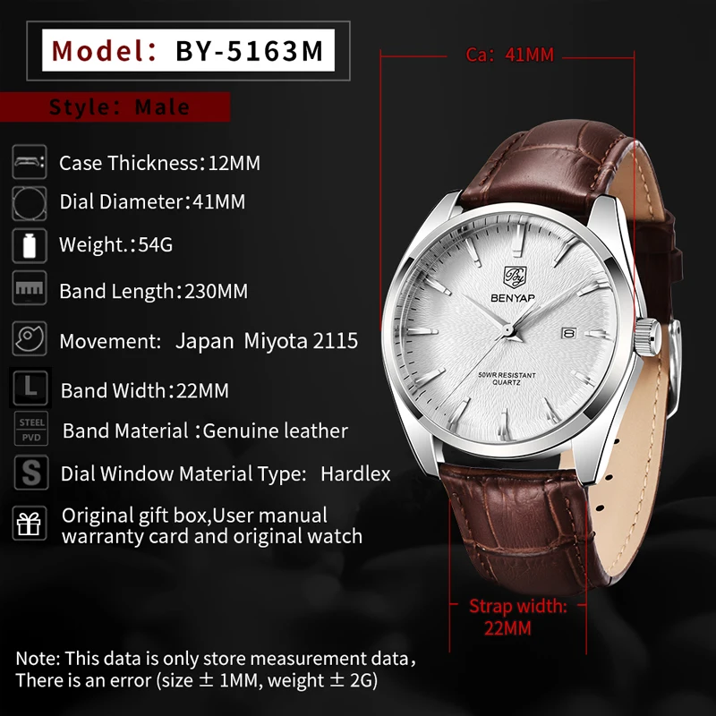 BENYAR Men 2026 Quartz Watch T - مراجعة Luxury Watch German وسعره