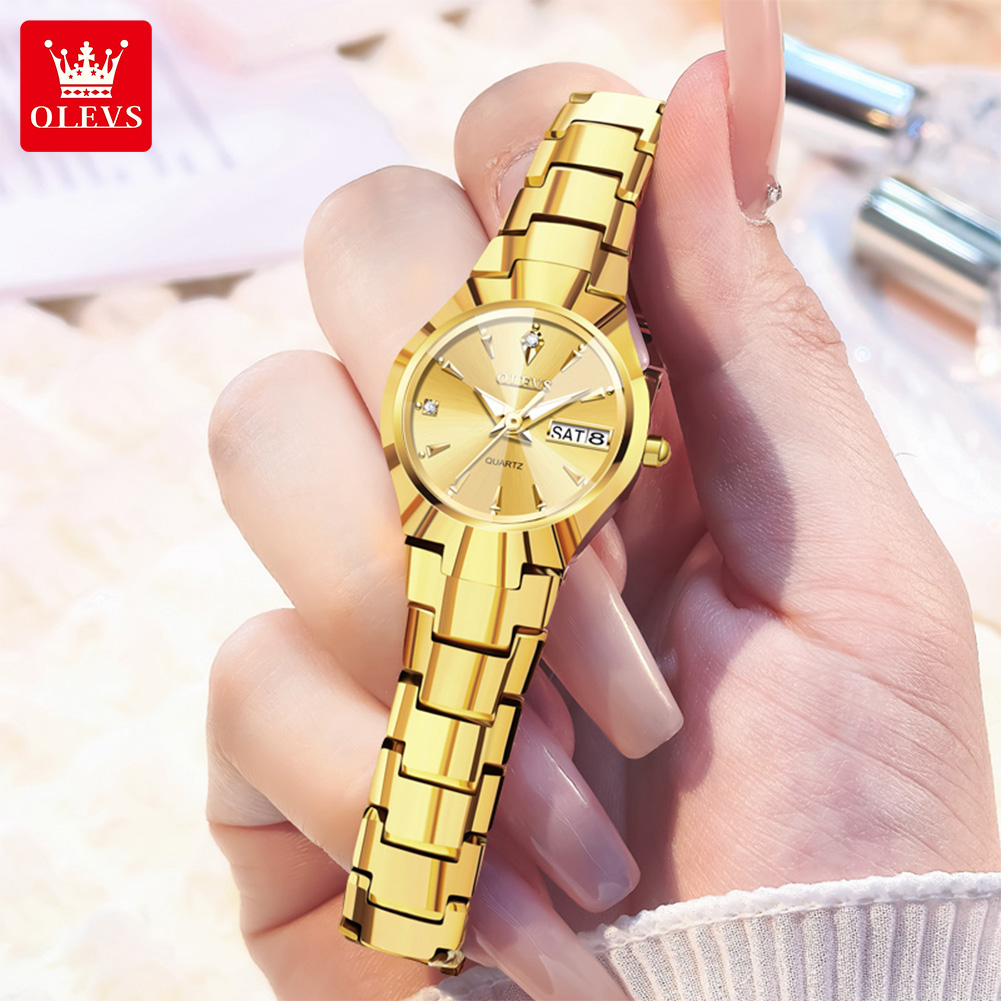 OLEVS Ladies Watch 8697 Luxury - مراجعة Luxury Watch And Bracelet وسعره