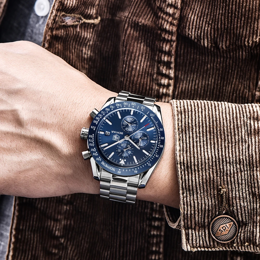 Men Watch BENYAR Top Brand Lux - مراجعة Luxury Watch German وسعره
