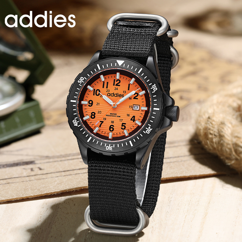 ADDIES 2026 New Men's Sports Q - مراجعة Field Watch Military وسعره