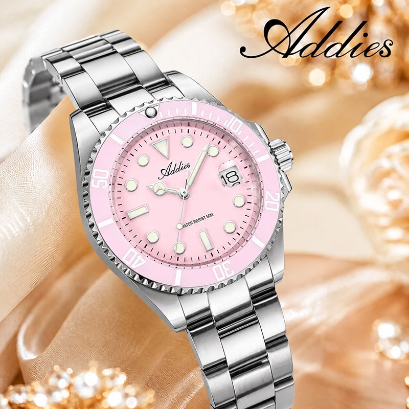 ADDIES 36mm 50m Waterproof Wom - مراجعة Luxury Watch Girl وسعره