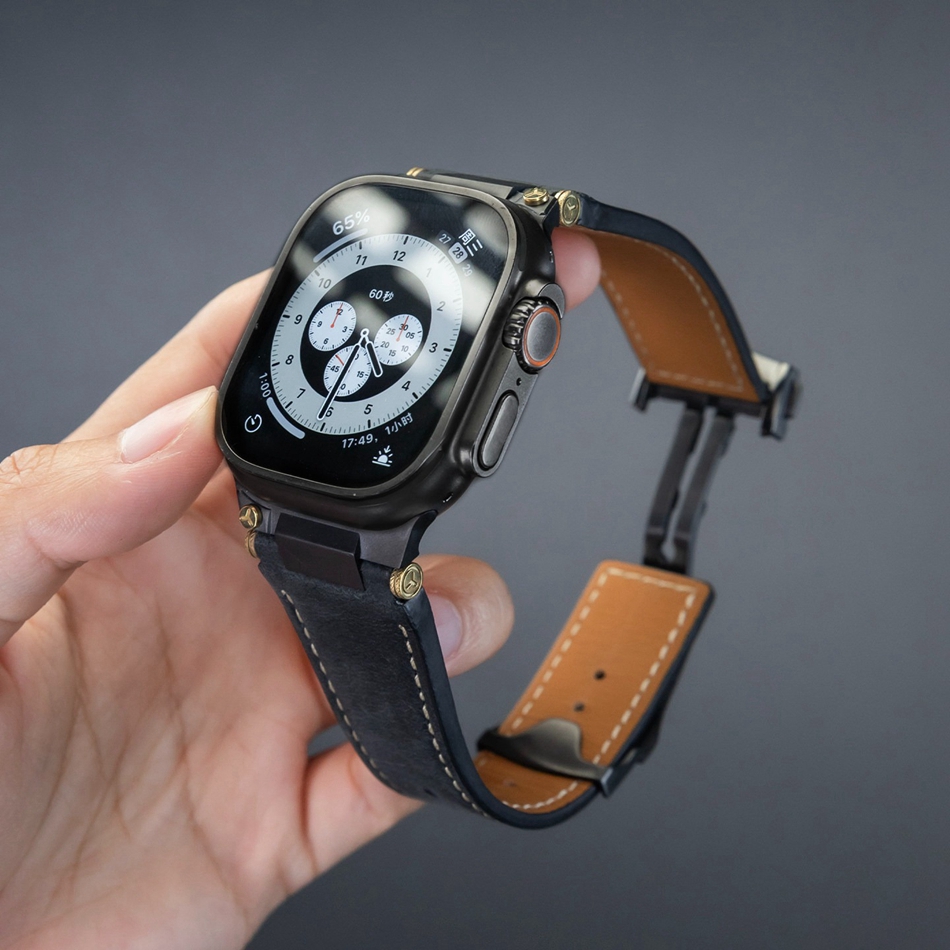 Man Leather Band for Apple Wat - مراجعة Luxury Watch German وسعره