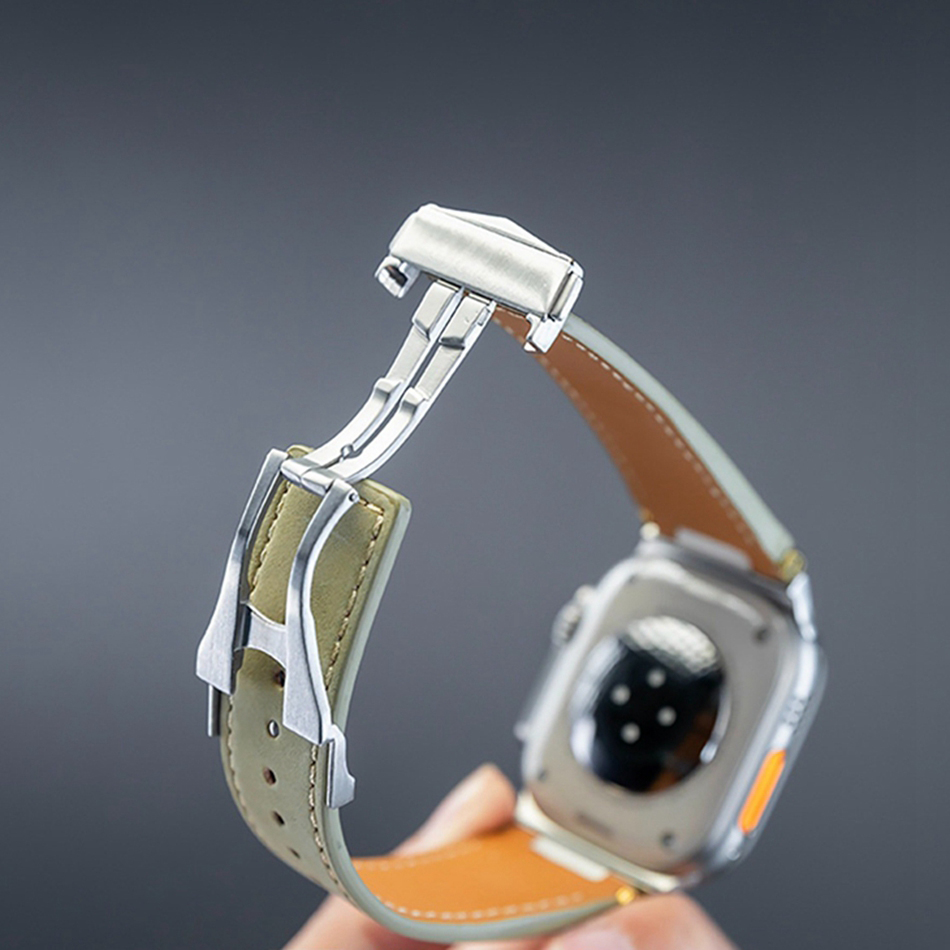 Man Leather Band for Apple Wat - مراجعة Luxury Watch German وسعره