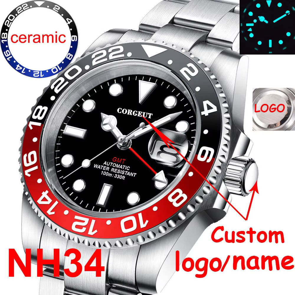 Custom Logo New luxury NH34 Me - مراجعة Luxury Watch Brands Logo وسعره