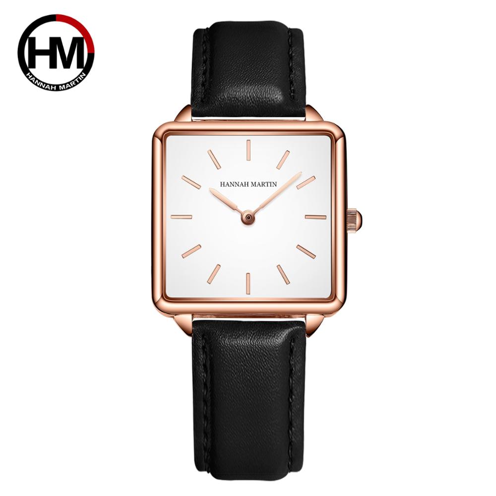 Genuine Leather Strap Japan Qu - مراجعة Luxury Watch Square وسعره