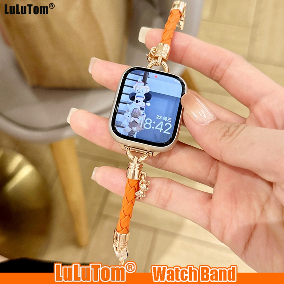 Braid Leather Strap For Apple  - مراجعة Luxury Watch German وسعره