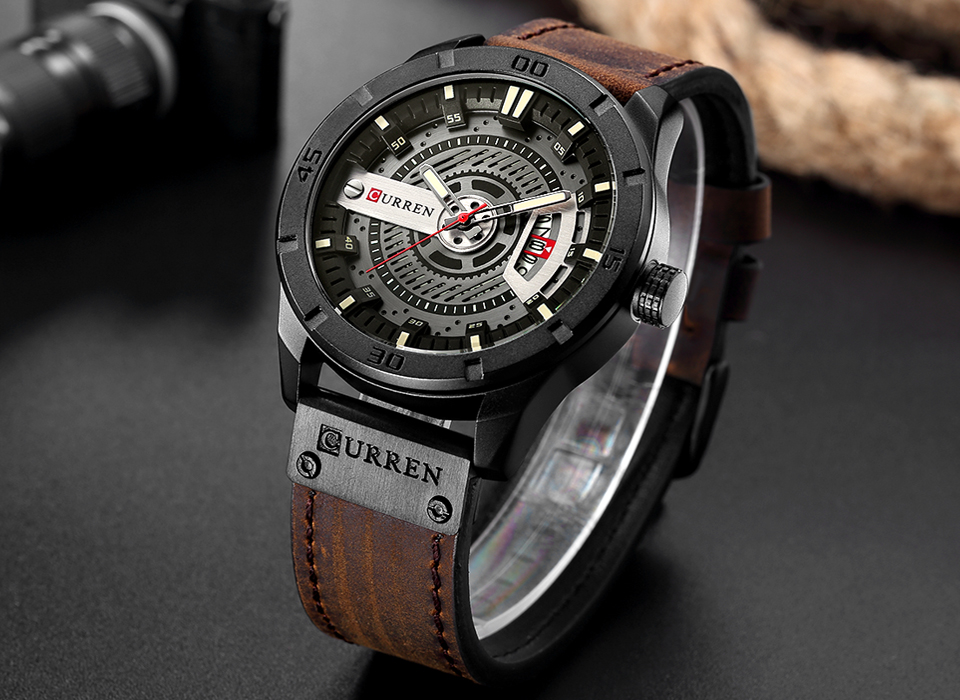 Luxury Watch Brand CURREN Men  - مراجعة Luxury Watch Affordable وسعره