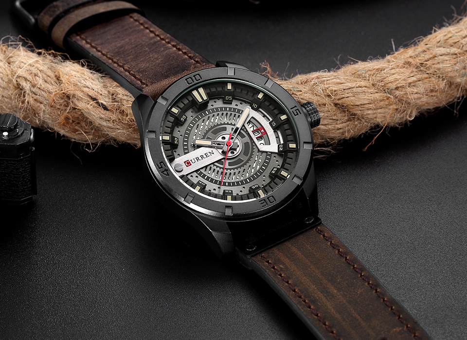 Luxury Watch Brand CURREN Men  - مراجعة Luxury Watch Affordable وسعره