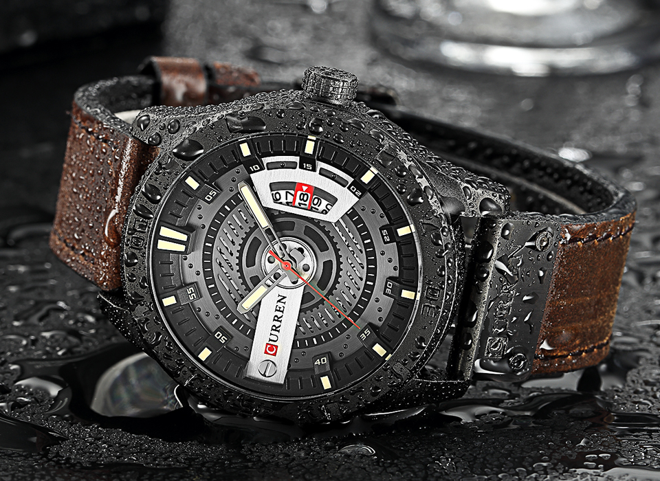 Luxury Watch Brand CURREN Men  - مراجعة Luxury Watch Affordable وسعره