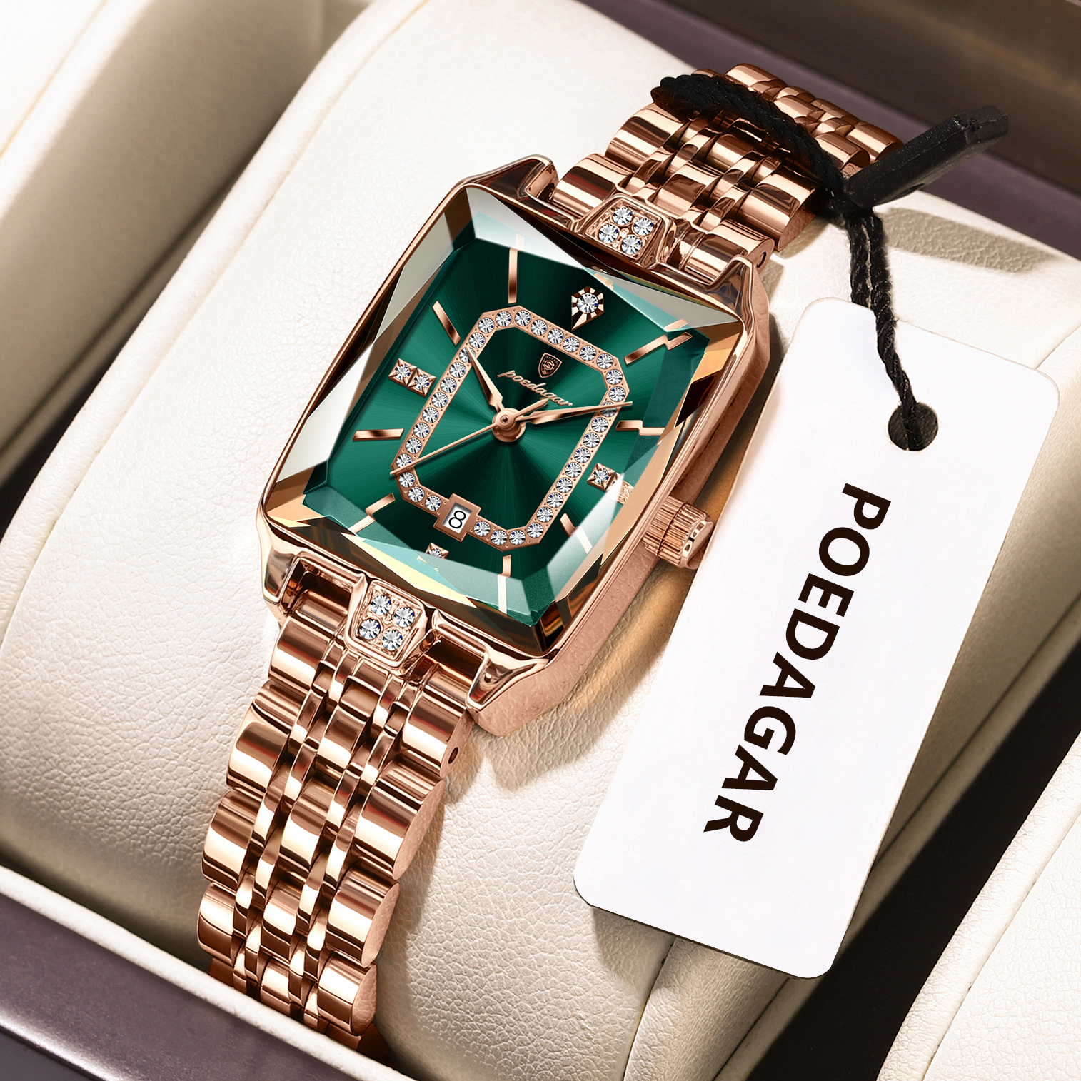 POEDAGAR Luxury Woman Watch Wa - مراجعة Luxury Watch Girl وسعره
