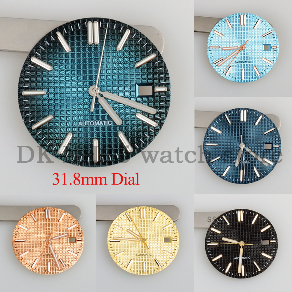 31.8mm NH35 Dial Hands Black B - مراجعة Luxury Watch With Green Dial وسعره