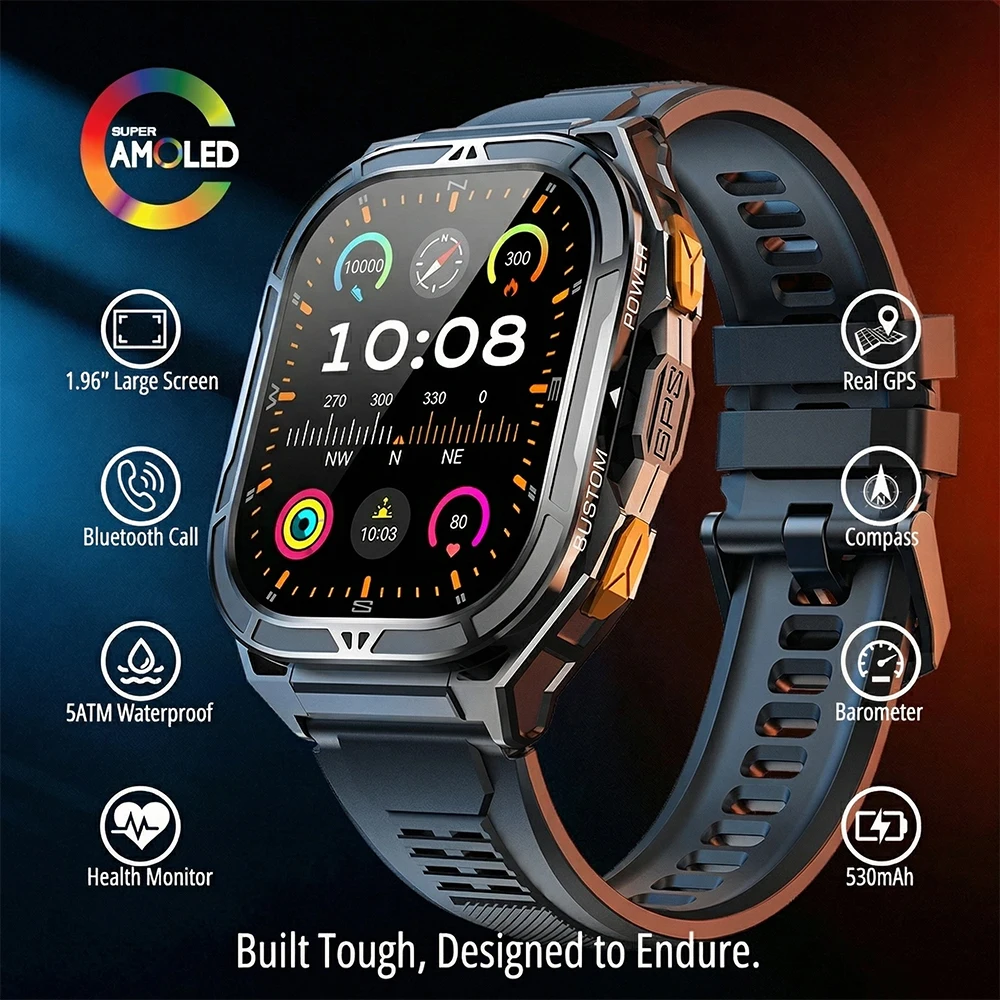 Luxury AMOLED Smartwatch Real  - مراجعة Luxury Watch German وسعره