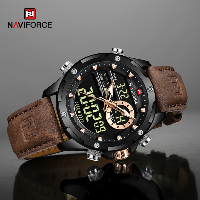 New NAVIFORCE Men Watches Quar - مراجعة Field Watch Military وسعره
