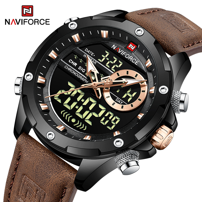 New NAVIFORCE Men Watches Quar - مراجعة Field Watch Military وسعره