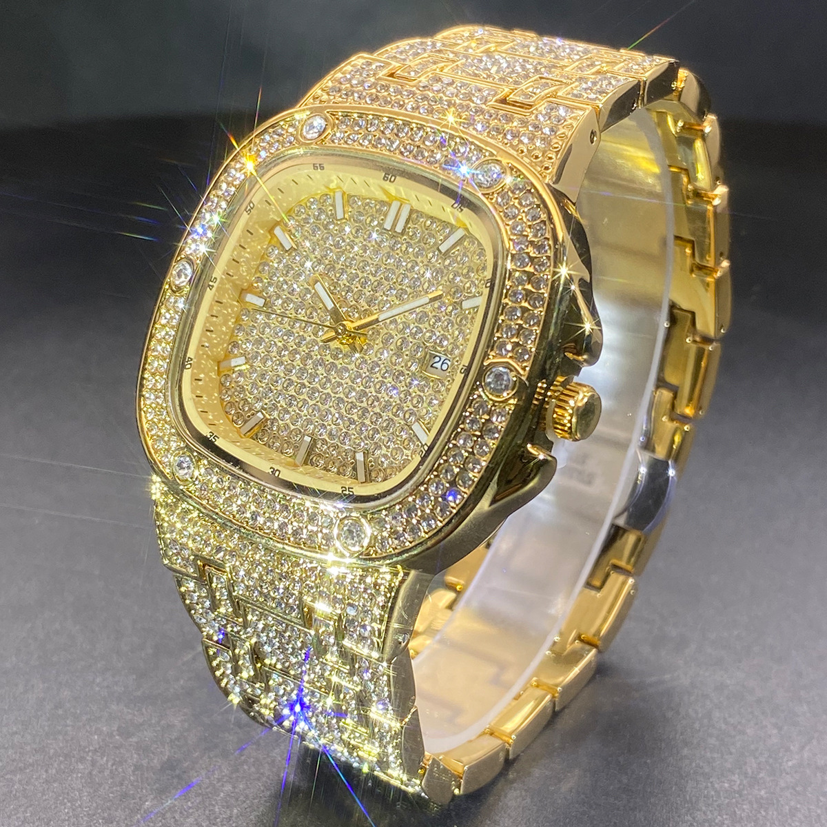 Square Wrist Watch for Men Wom - مراجعة Luxury Watch Square وسعره