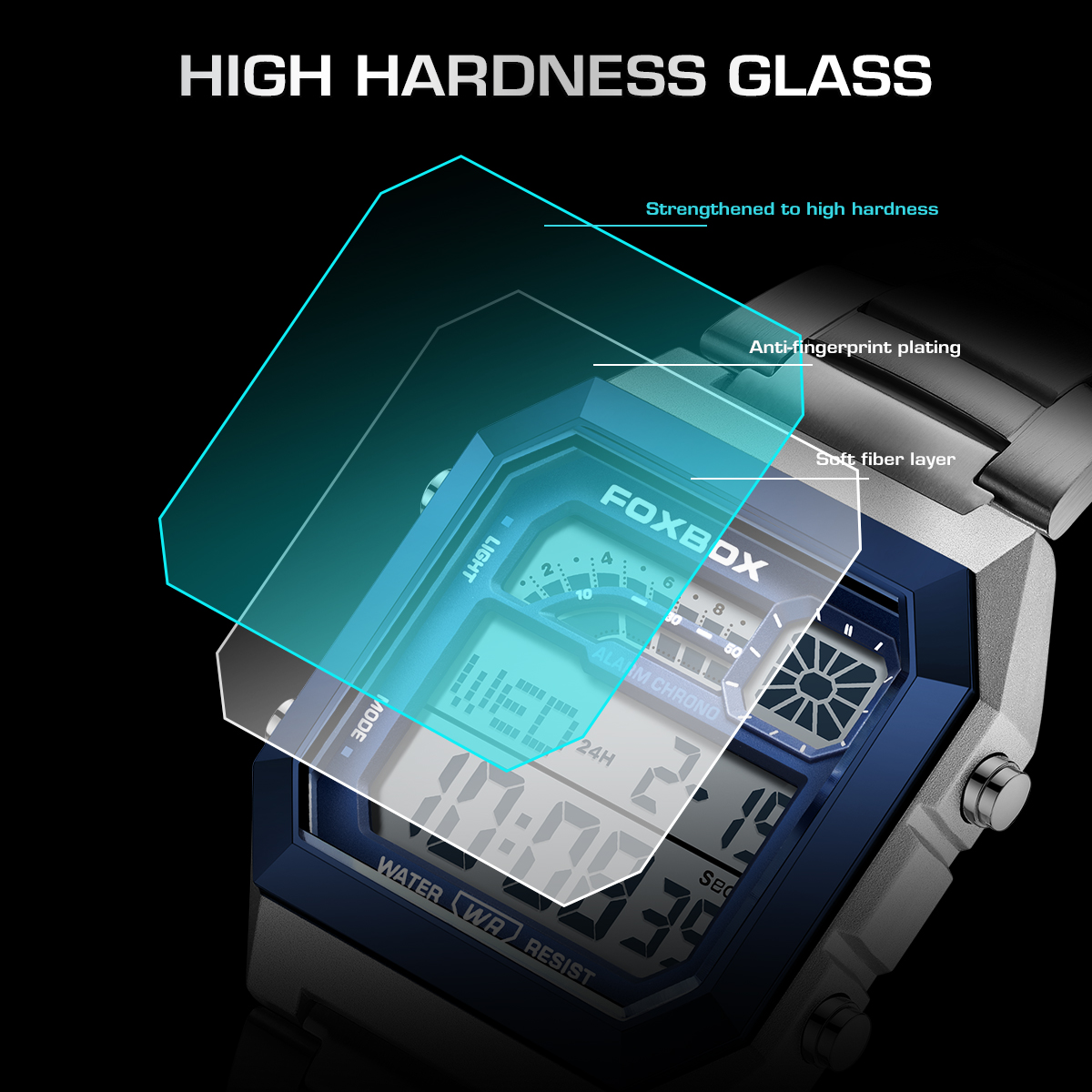 FOXBOX Fashion Luxury Digital  - مراجعة Luxury Watch Square وسعره