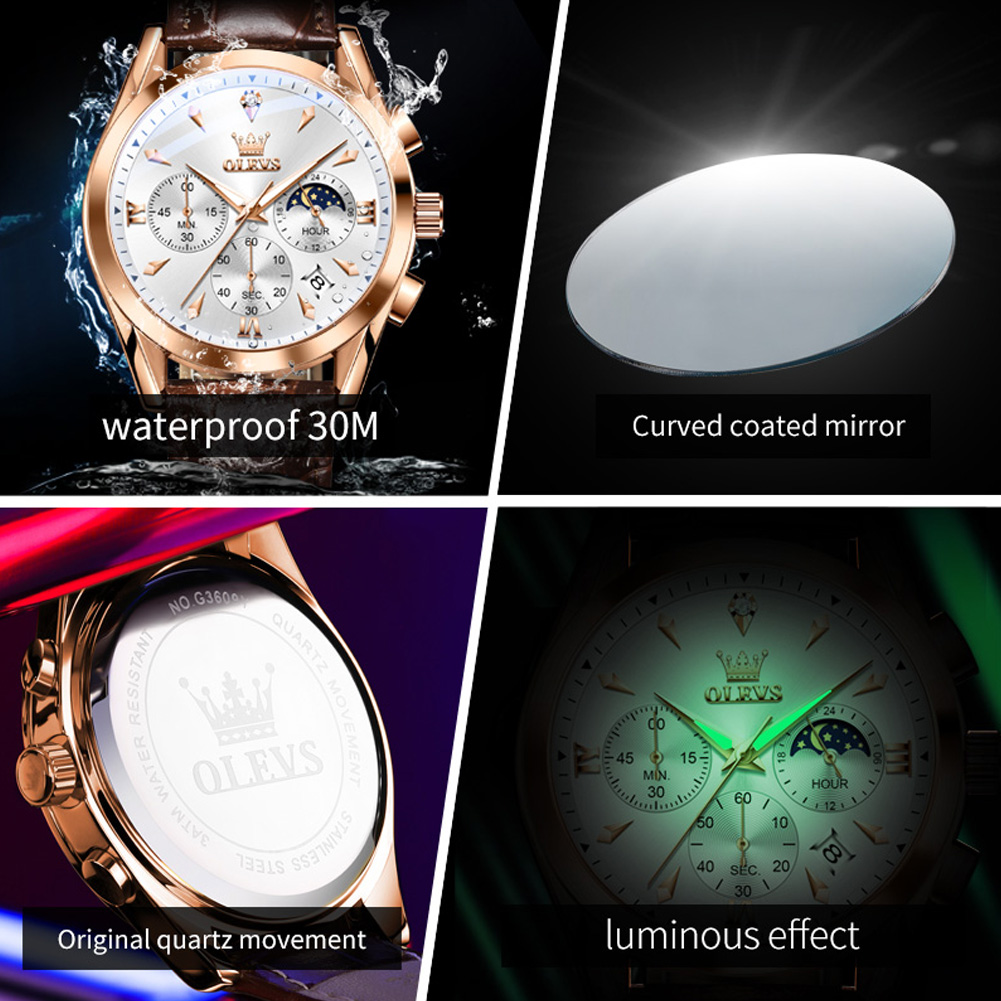 OLEVS Brand New Fashion Quartz - مراجعة Luxury Watch Affordable وسعره