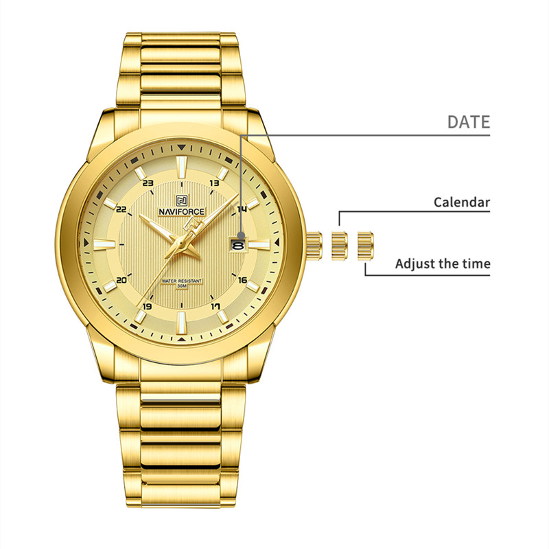 2024 Top Brand NAVIFORCE Mens  - مراجعة Field Watch Military وسعره