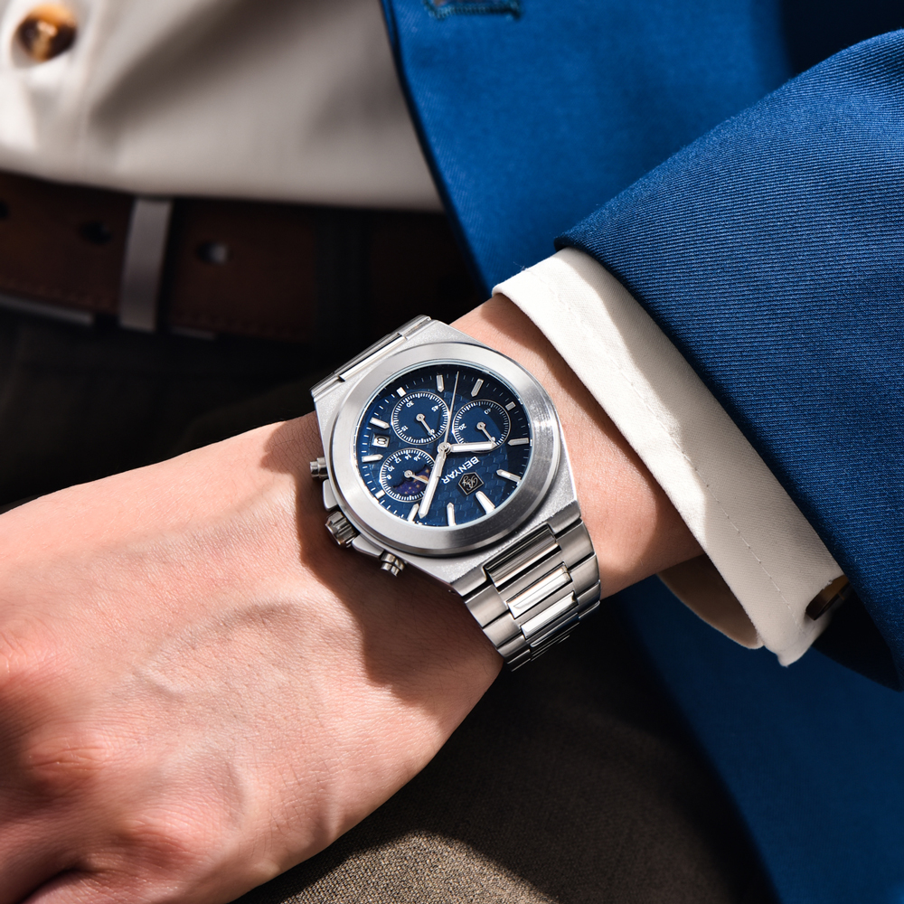 2025 New BENYAR Moon Phase Men - مراجعة Luxury Watch German وسعره