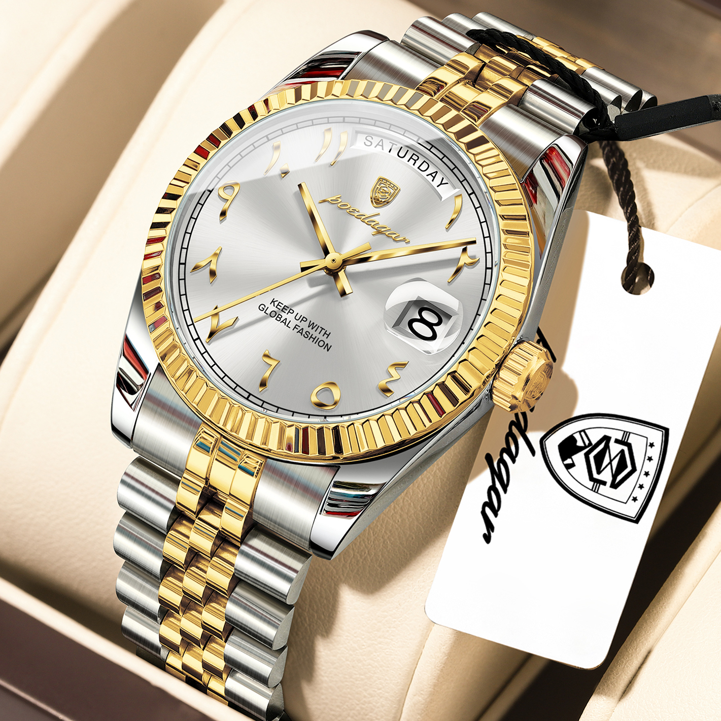 POEDAGAR Luxury Brand Man Cloc - مراجعة Luxury Watch Investment وسعره