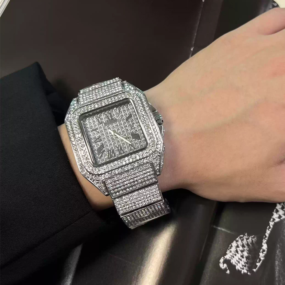 Gold or black Watch Ice Out Sq - مراجعة Luxury Watch Affordable وسعره
