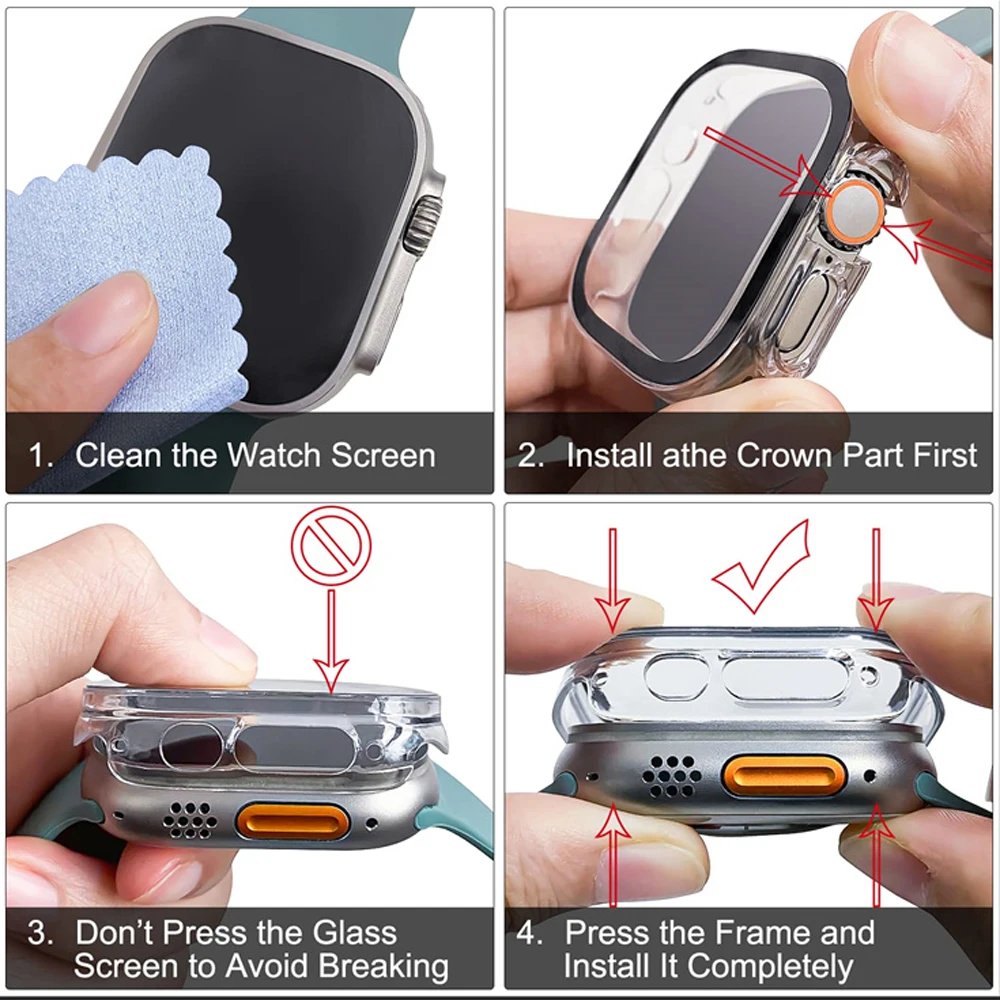 Glass+case For Apple Watch Ult - مراجعة Luxury Watch Ap وسعره